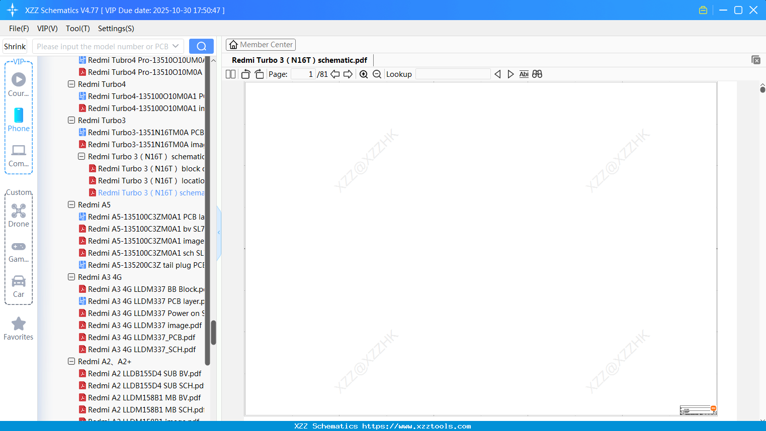 Xiaomi Redmi Turbo 3（N16T）schematic